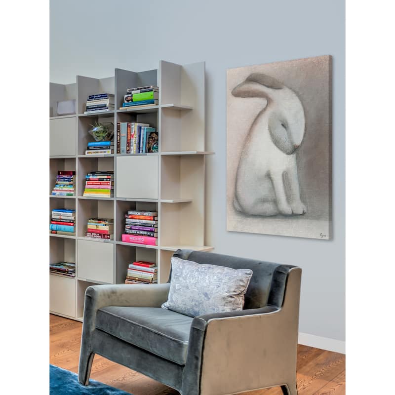 Rabbit Reflexion' Painting Print on Wrapped Canvas - Multi-Color