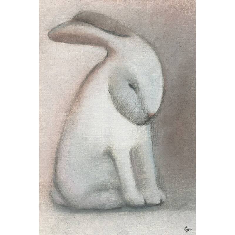 Rabbit Reflexion' Painting Print on Wrapped Canvas - Multi-Color