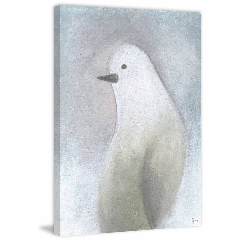 Snow Bird' Painting Print on Wrapped Canvas - Multi-Color