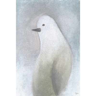 Snow Bird' Painting Print on Wrapped Canvas - Multi-Color