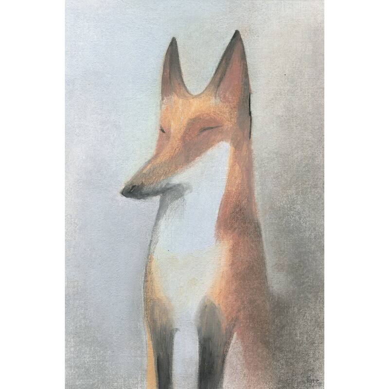 Le Renard' Painting Print on Wrapped Canvas - Multi-Color