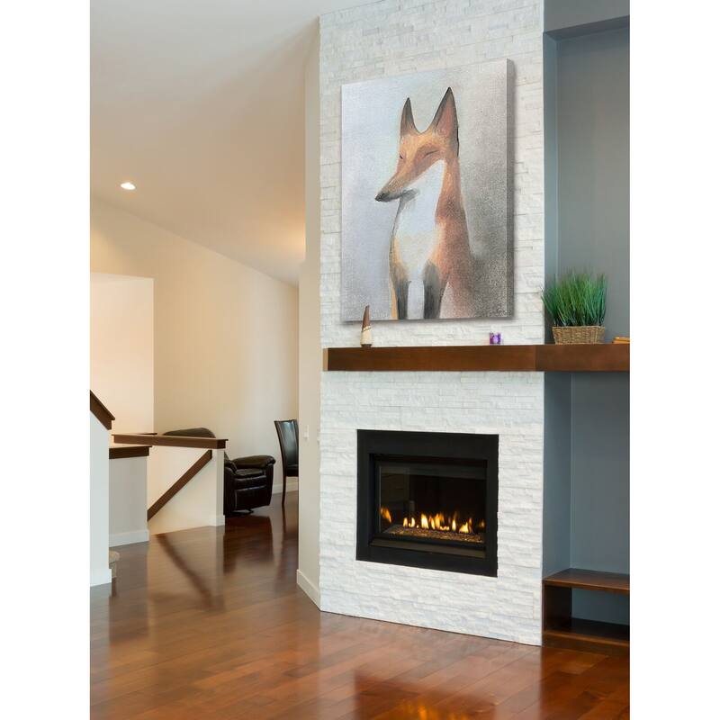 Le Renard' Painting Print on Wrapped Canvas - Multi-Color