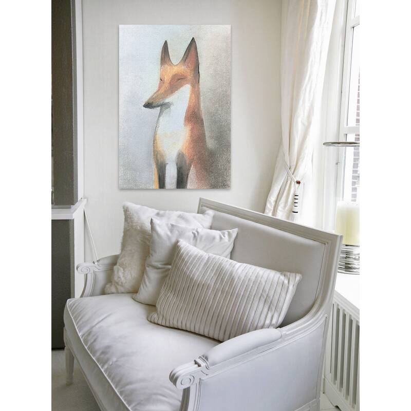 Le Renard' Painting Print on Wrapped Canvas - Multi-Color