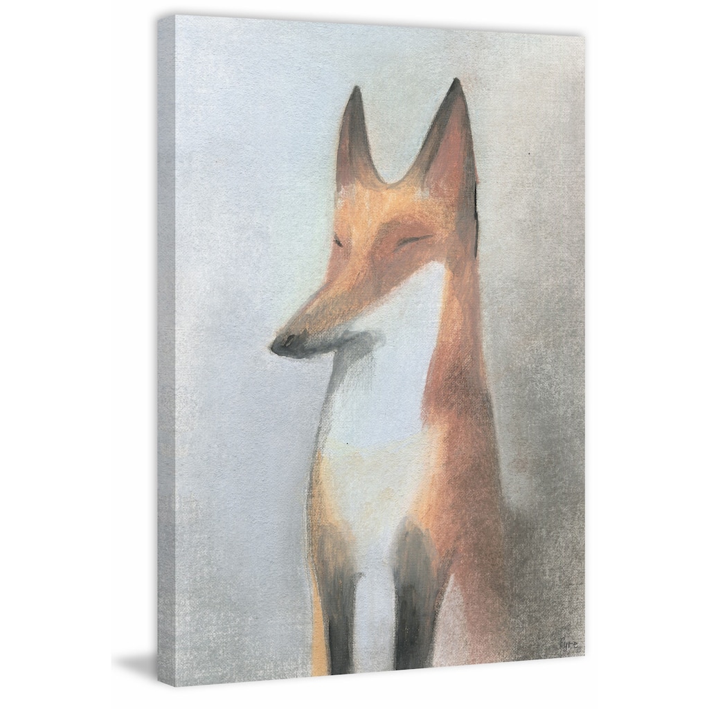 Le Renard' Painting Print on Wrapped Canvas - Multi-Color