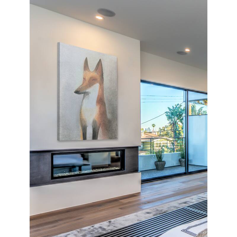 Le Renard' Painting Print on Wrapped Canvas - Multi-Color