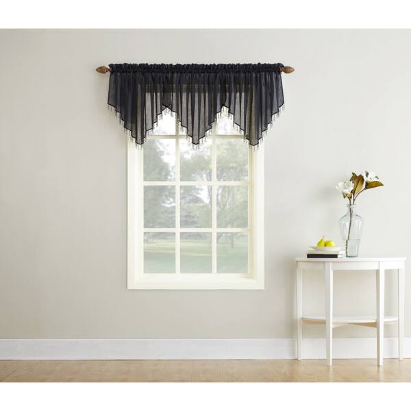 No. 918 Crushed Sheer Voile Ascot Valance (As Is Item) - Bed Bath ...