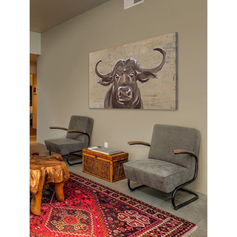 No Bull' Painting Print on Wrapped Canvas - Multi-Color
