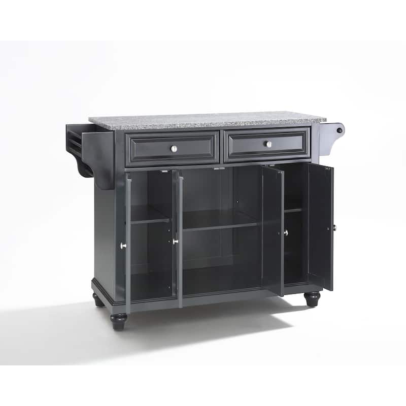 Crosley Cambridge Granite Top Full Size Kitchen Island/Cart - 18"d x 51.5"w x 36"h