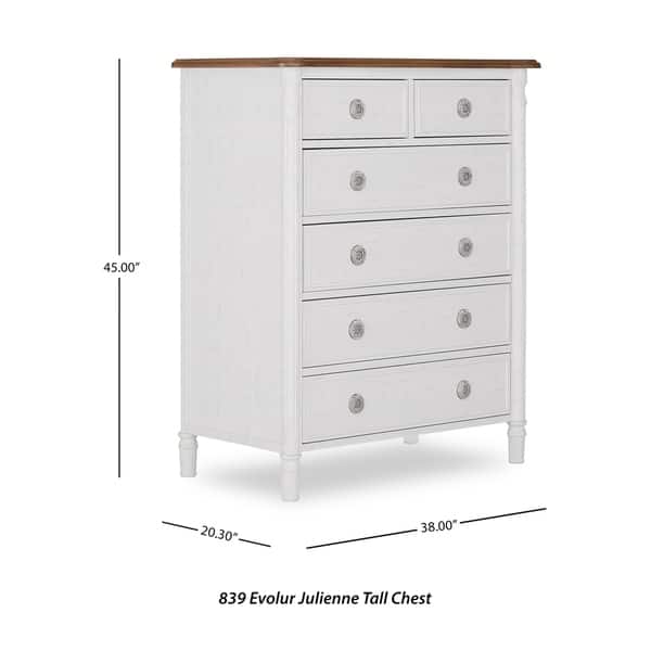 Evolur Julienne Wood 6-drawer Chest