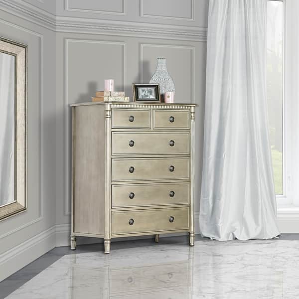 slide 2 of 2, Evolur Julienne Wood 6-drawer Chest