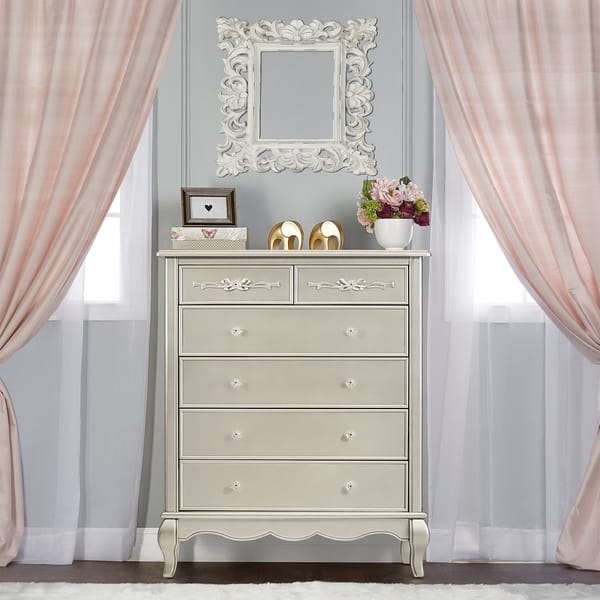 slide 2 of 3, Evolur Aurora 5 Drawer Tall Chest