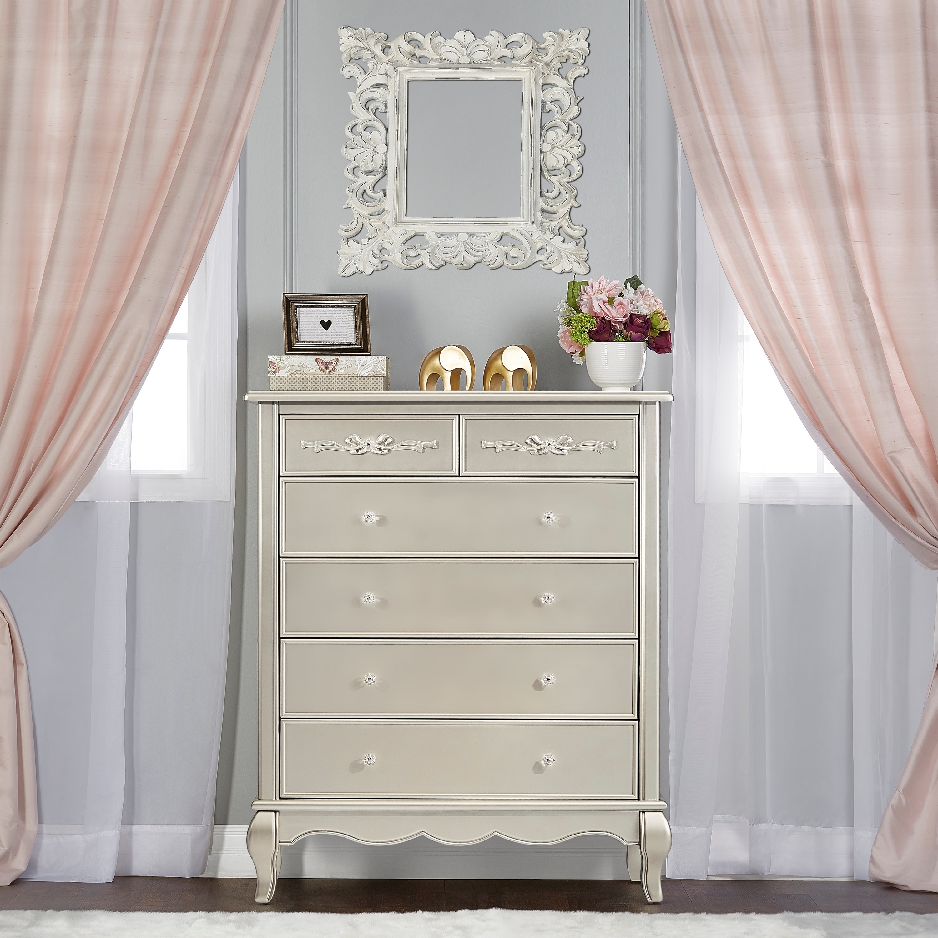 Evolur Aurora 5 Drawer Tall Chest - Bed Bath & Beyond - 15872025