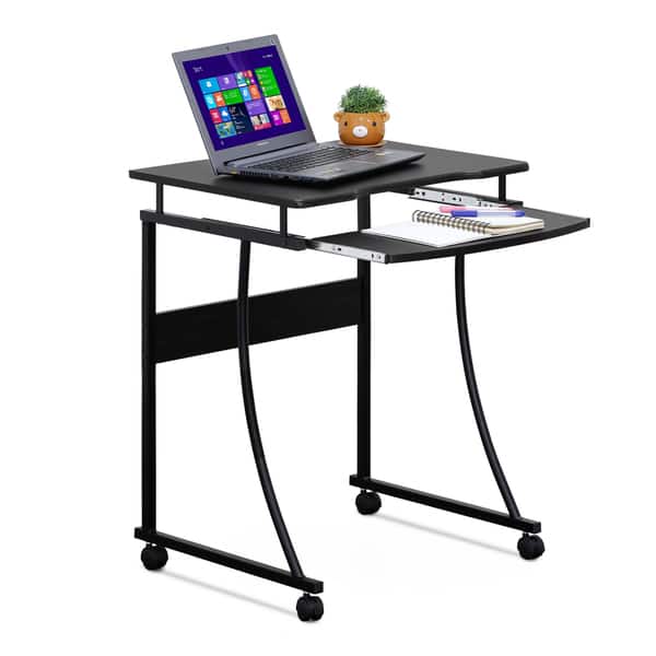 Shop Furinno Besi Metal Frame Computer Desk With Keyboard Tray