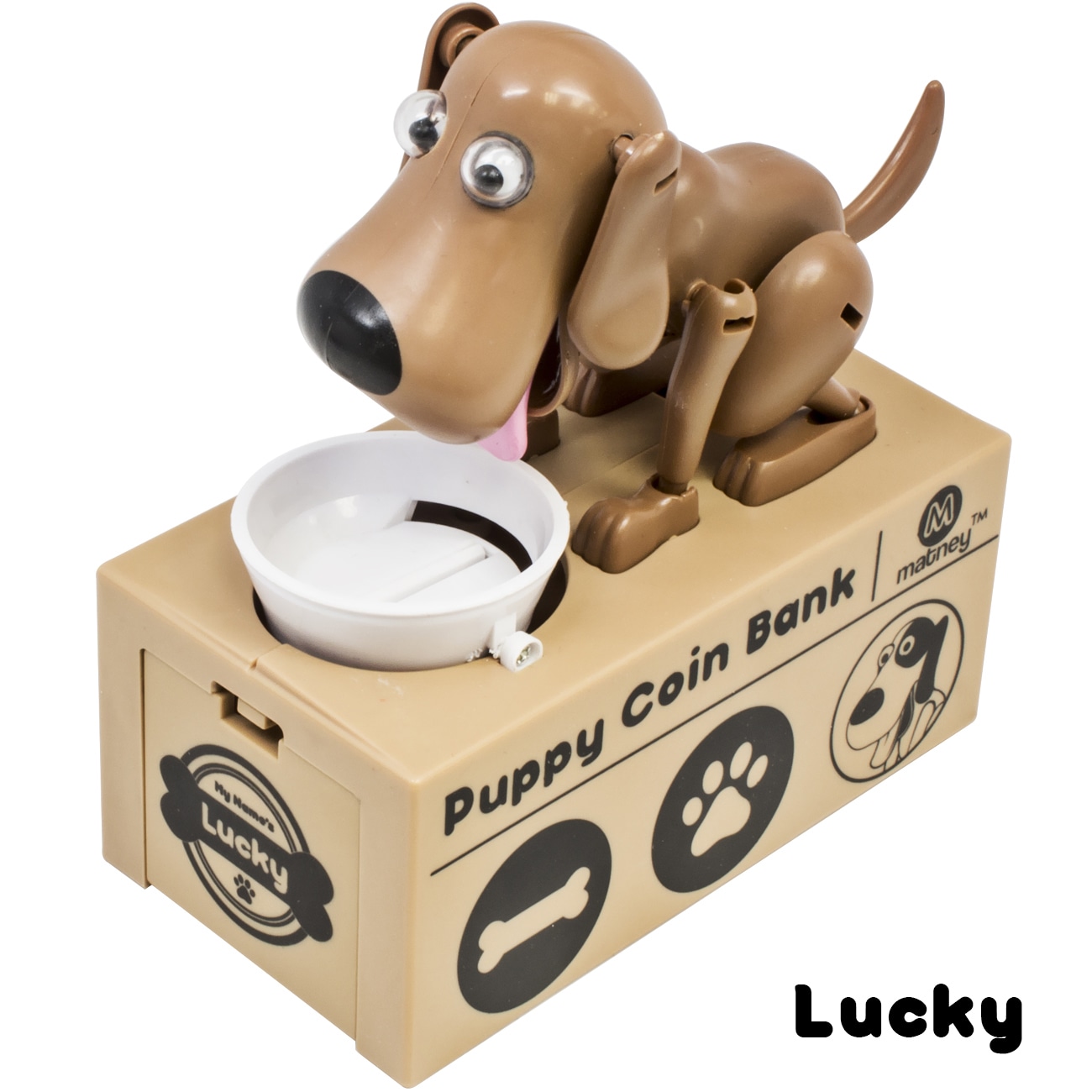 dog bank toy