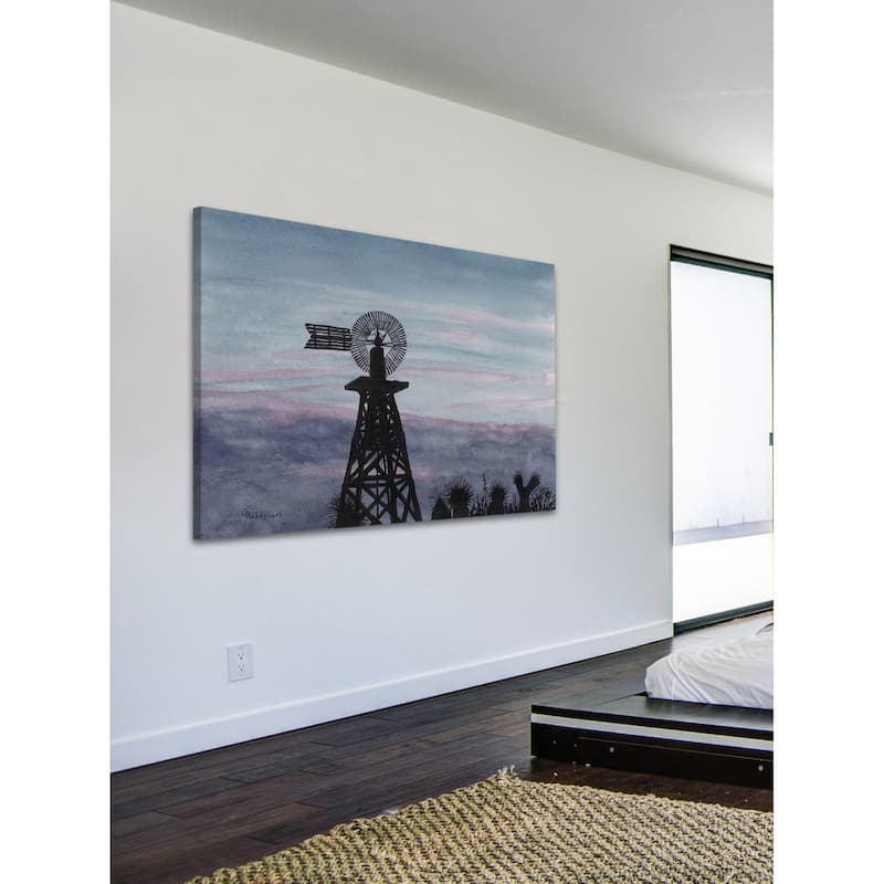 'Texas Sunset' Painting Print on Wrapped Canvas - Multi-Color