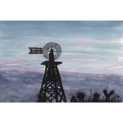 'Texas Sunset' Painting Print on Wrapped Canvas - Multi-Color