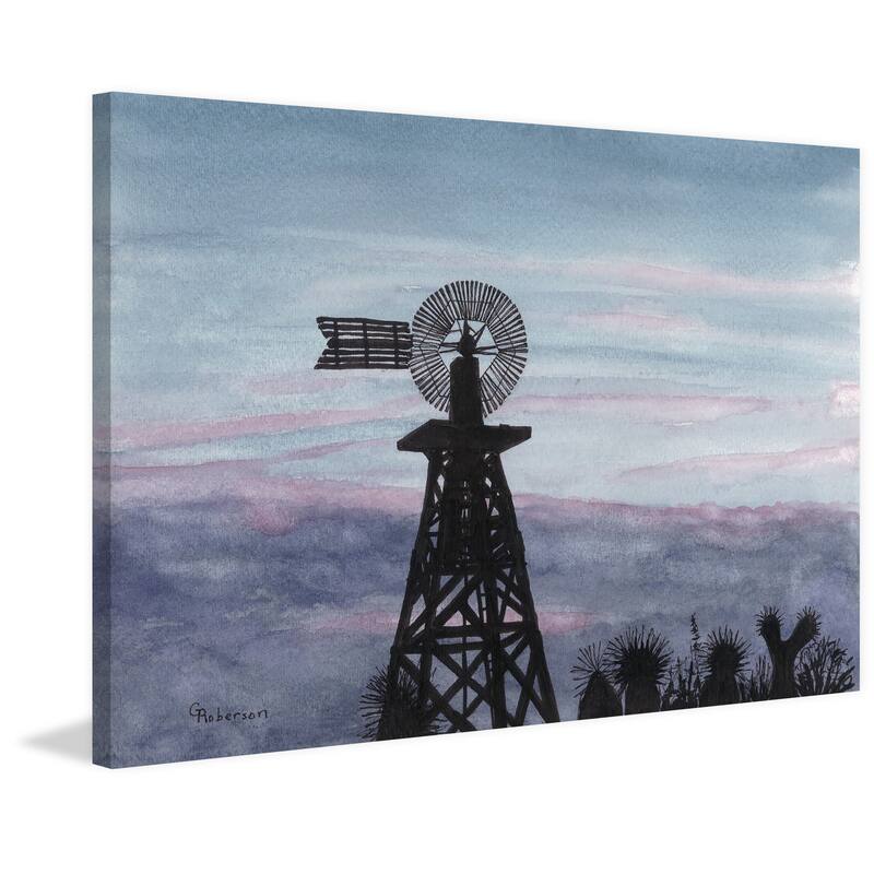 'Texas Sunset' Painting Print on Wrapped Canvas - Multi-Color