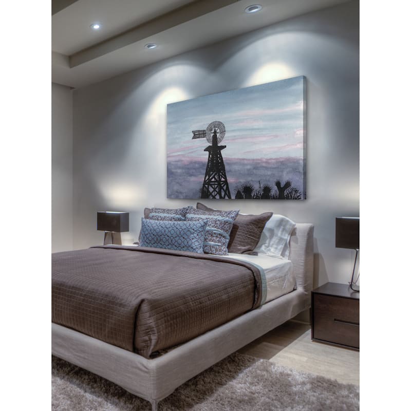 'Texas Sunset' Painting Print on Wrapped Canvas - Multi-Color