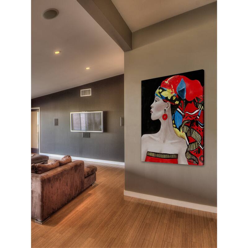 'African Queen' Painting Print on Wrapped Canvas - Multi-Color