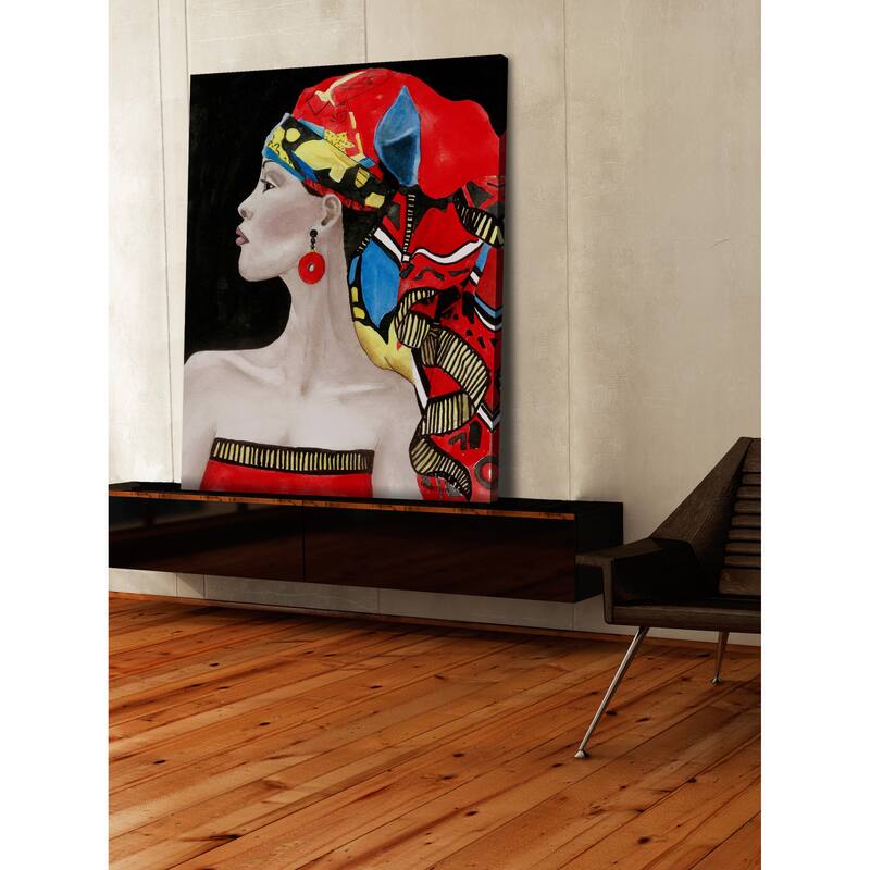 'African Queen' Painting Print on Wrapped Canvas - Multi-Color