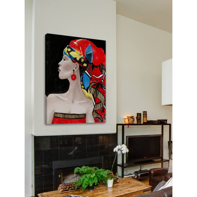 'African Queen' Painting Print on Wrapped Canvas - Multi-Color