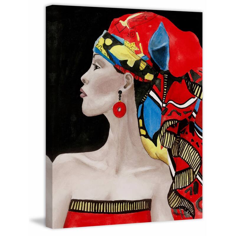 'African Queen' Painting Print on Wrapped Canvas - Multi-Color