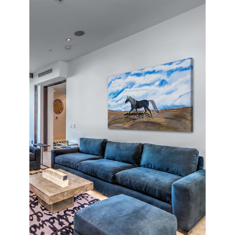 'Solocoal' Painting Print on Wrapped Canvas - Multi-Color