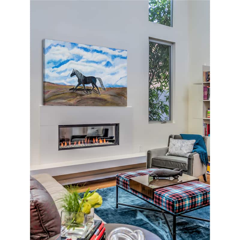 'Solocoal' Painting Print on Wrapped Canvas - Multi-Color