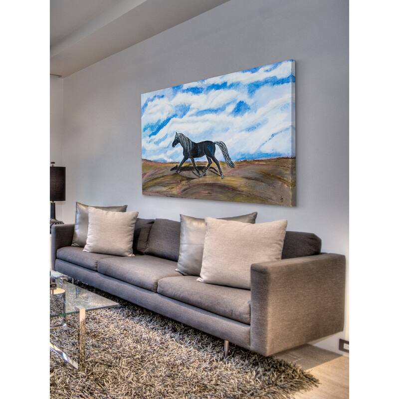 'Solocoal' Painting Print on Wrapped Canvas - Multi-Color