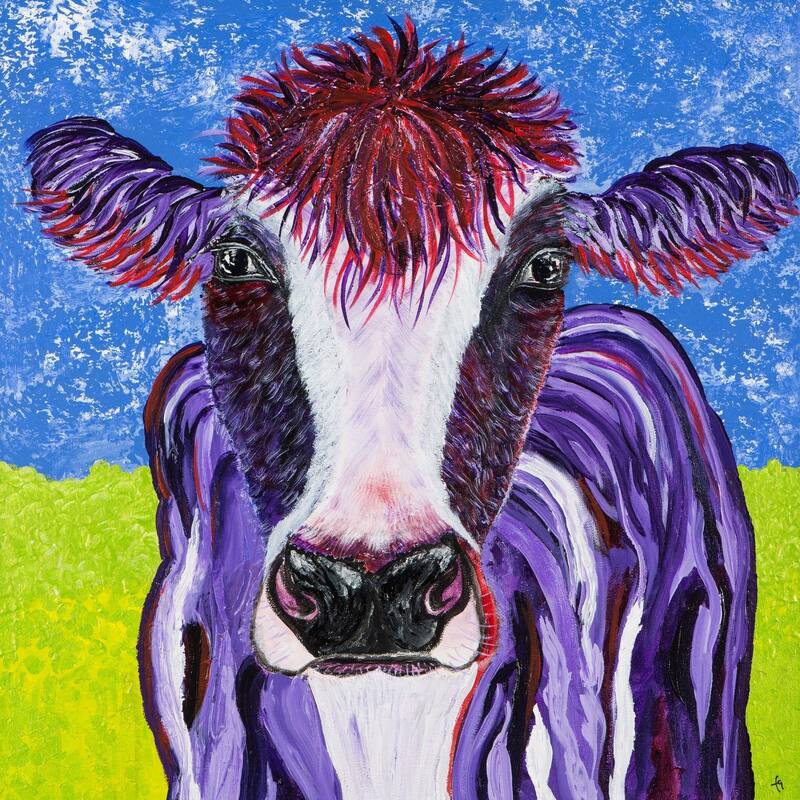 'Stacy' Painting Print on Wrapped Canvas - Multi-Color