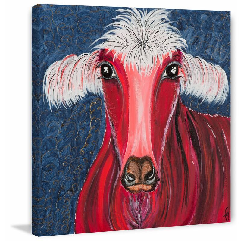 'Rojo' Painting Print on Wrapped Canvas - Multi-Color