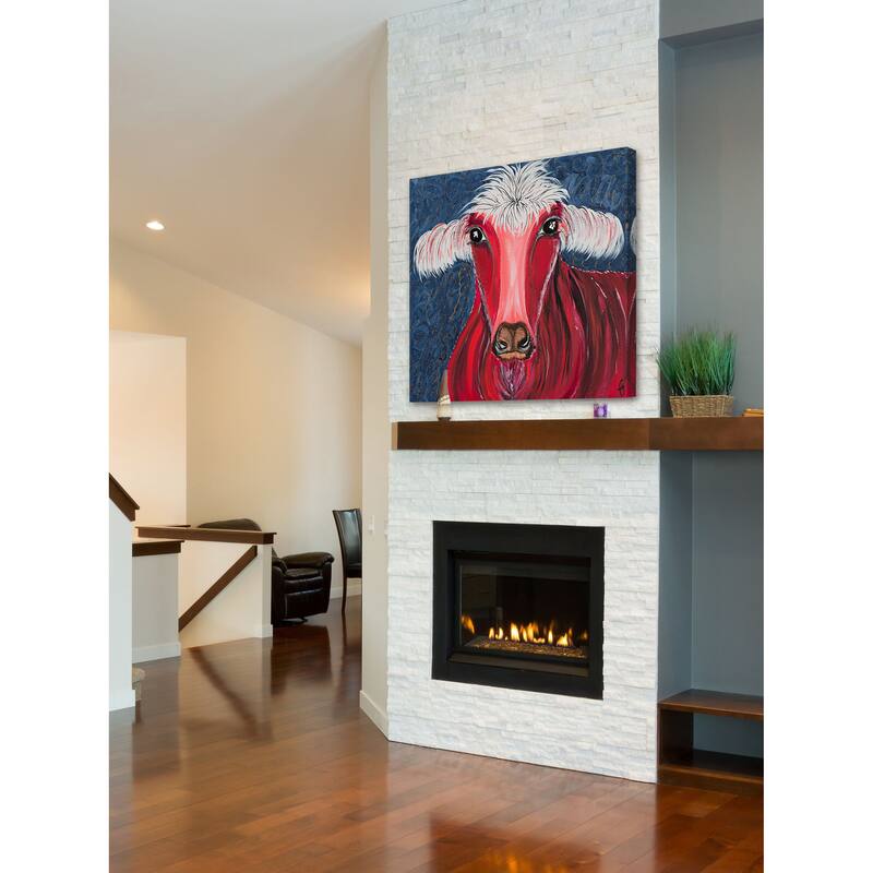 'Rojo' Painting Print on Wrapped Canvas - Multi-Color