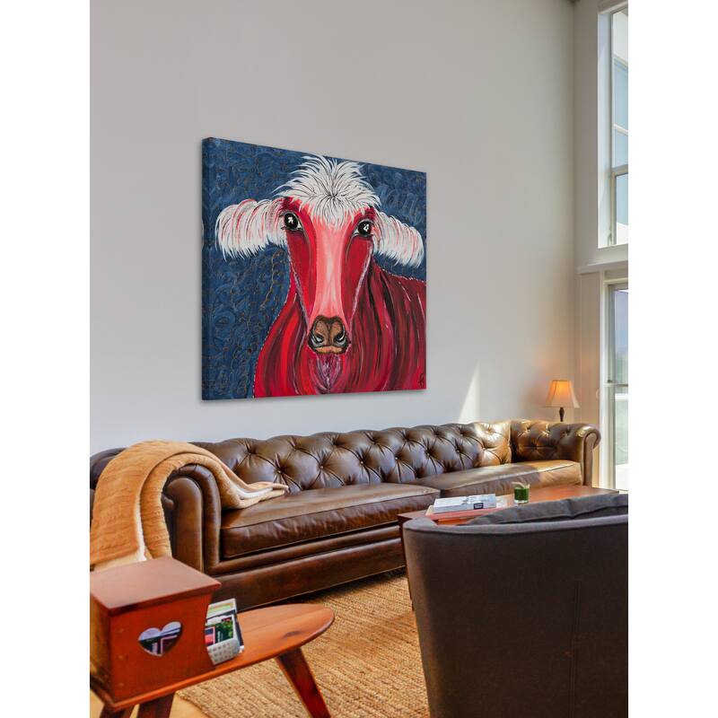 'Rojo' Painting Print on Wrapped Canvas - Multi-Color