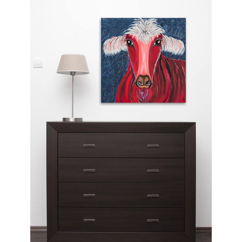 'Rojo' Painting Print on Wrapped Canvas - Multi-Color