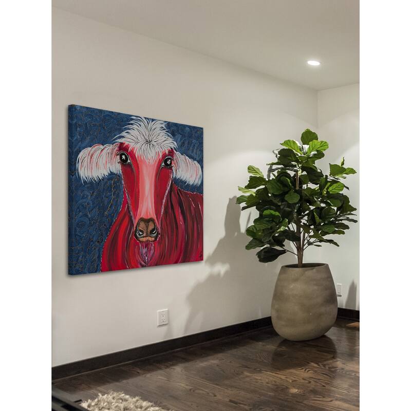 'Rojo' Painting Print on Wrapped Canvas - Multi-Color