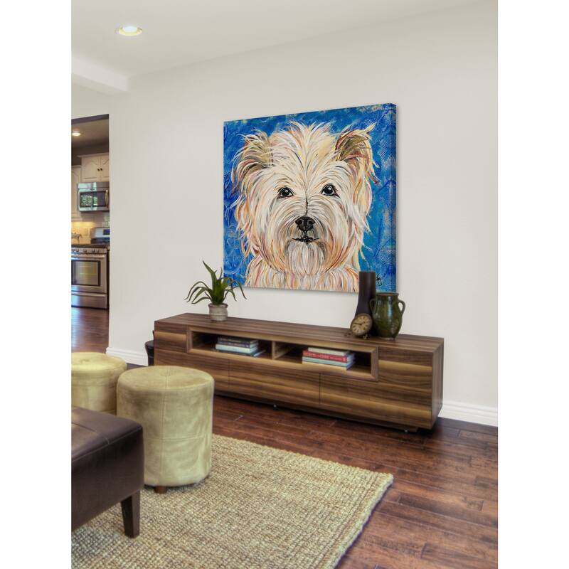 'Piloux' Painting Print on Wrapped Canvas - Multi-Color