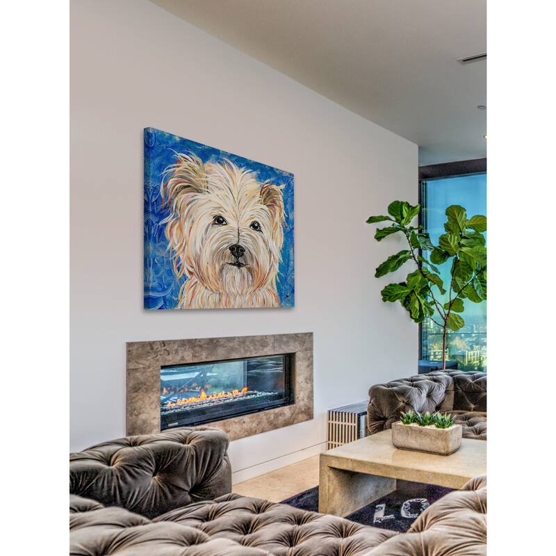 'Piloux' Painting Print on Wrapped Canvas - Multi-Color
