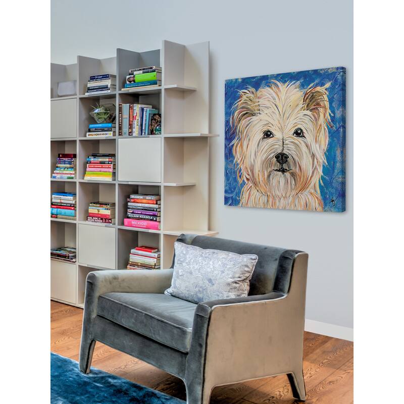 'Piloux' Painting Print on Wrapped Canvas - Multi-Color