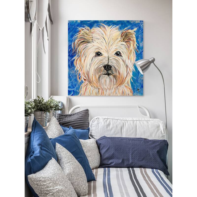 'Piloux' Painting Print on Wrapped Canvas - Multi-Color