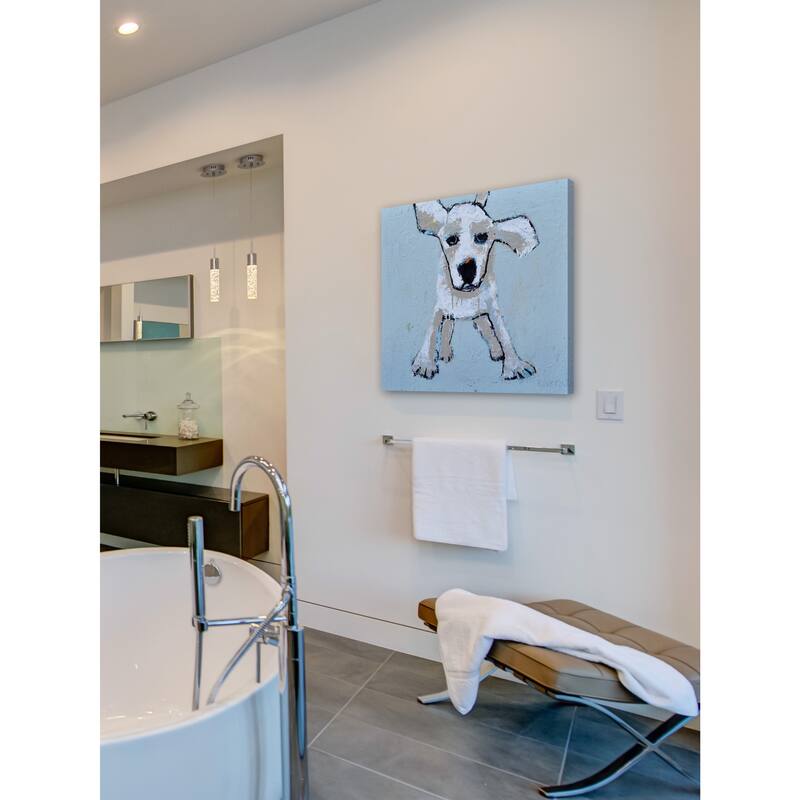 Puppyluv' Painting Print on Wrapped Canvas - Multi-Color