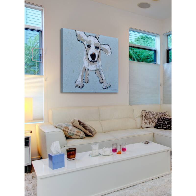 Puppyluv' Painting Print on Wrapped Canvas - Multi-Color