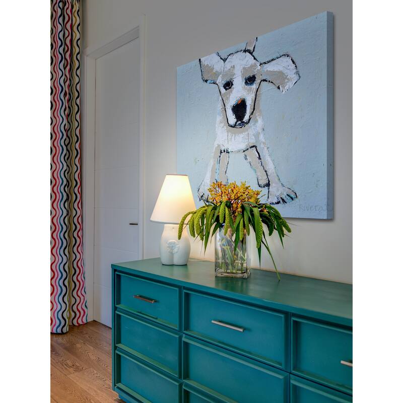 Puppyluv' Painting Print on Wrapped Canvas - Multi-Color