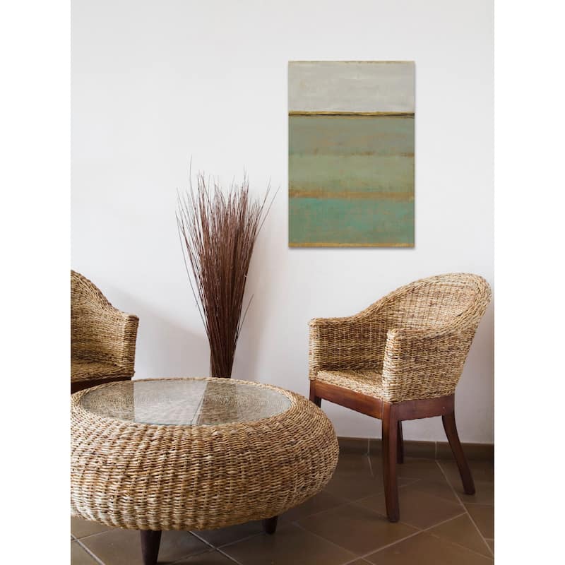 Verdant Field II' Painting Print on Wrapped Canvas - Multi-Color