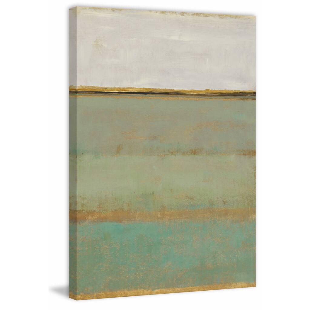 Verdant Field II' Painting Print on Wrapped Canvas - Multi-Color