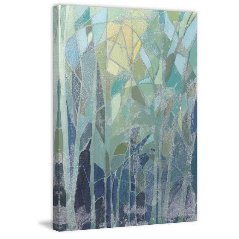 Stained Glass Forest II' Painting Print on Wrapped Canvas - Multi-Color