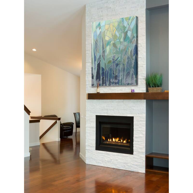 Stained Glass Forest II' Painting Print on Wrapped Canvas - Multi-Color
