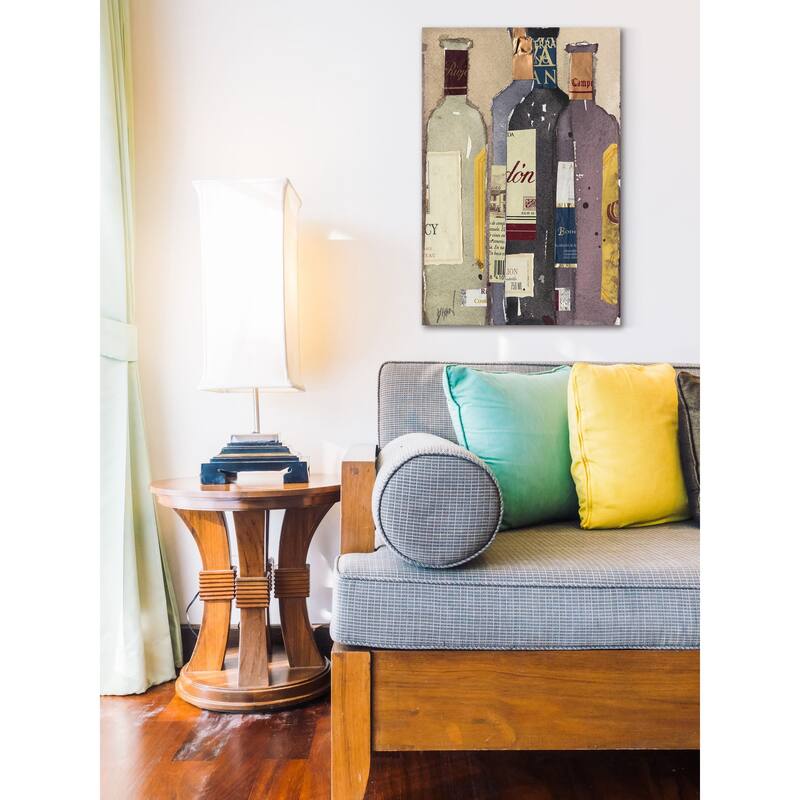 Red Wine Tasting I' Painting Print on Wrapped Canvas - Multi-Color