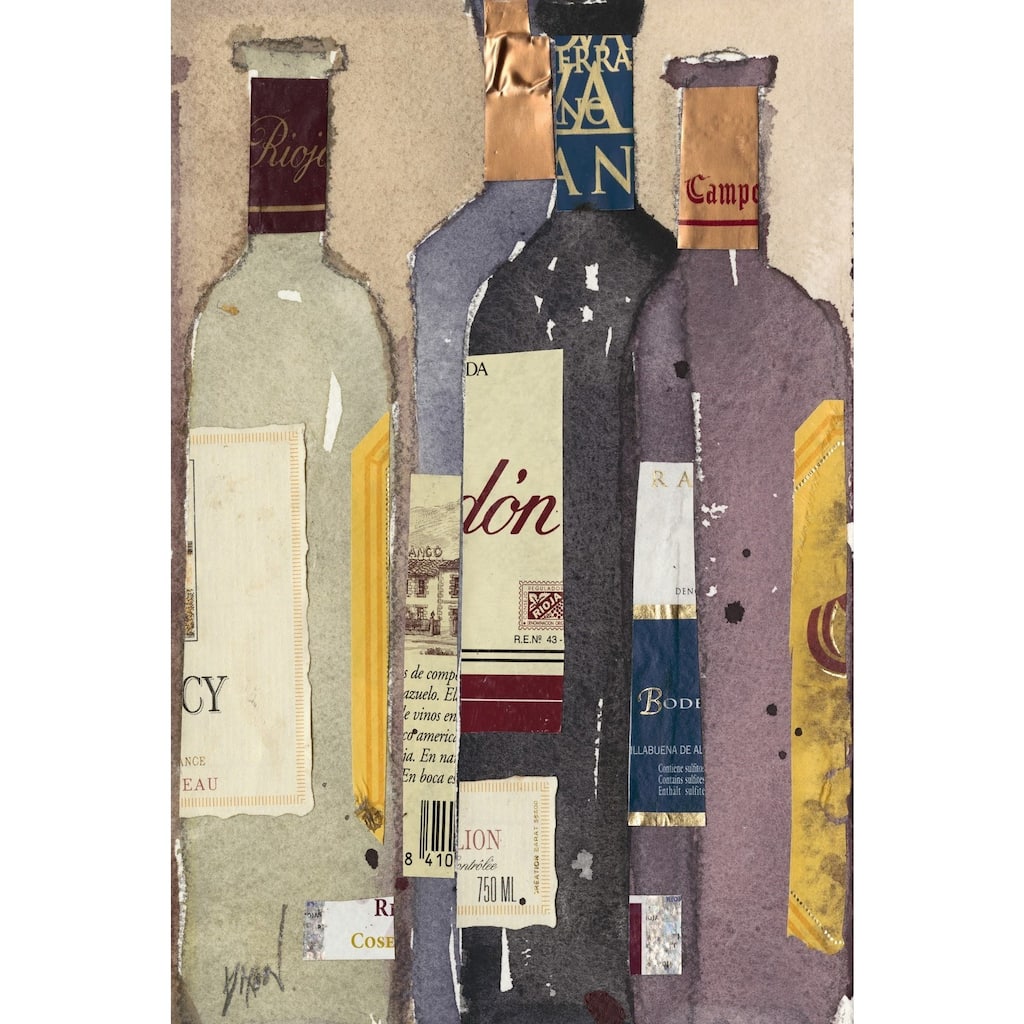 Red Wine Tasting I' Painting Print on Wrapped Canvas - Multi-Color