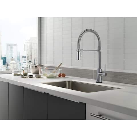 Delta Single Handle Pull-Down Spring Spout Kitchen Faucet with Touch2O Technology