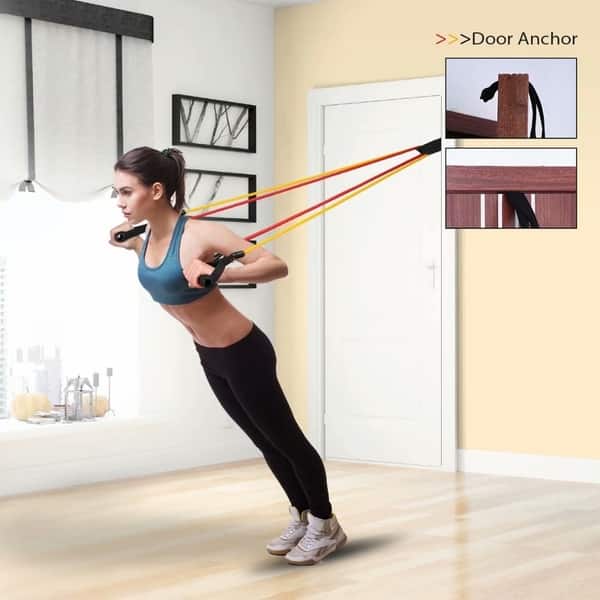 Shop Resistance Band Set Exercise Band Kit Fitness Tubes With